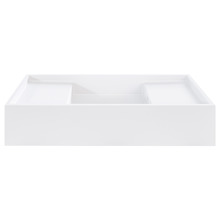 Cdesign 900mm Matte White Wall Hung Basin with Overflow